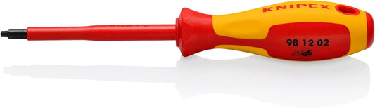 KNIPEX Tools 98 12 02 R2 Square Drive Screwdriver, 4-Inch, 1000V Insulated