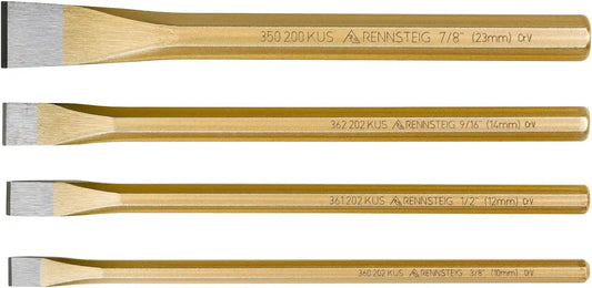 Rennsteig 9R 350 004 4 Pc Cold Chisel Set